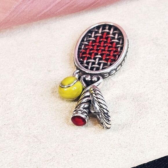 Brighton Love Tennis Dangle Charm - Picture 4 of 5